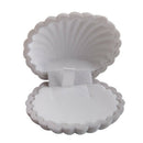 Shell Shape Velvet Pendant Necklace Jewellery Display Storage Case Xmas Gif M6J4