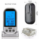 Bbq Thermometer,Digital Grill Thermometer Remote Oven Wireless Food Tempera D9I9