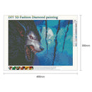 5D DIY Full Drill Diamond Painting Felonious Wolf Cross Stitch Embroidery