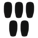 Pack of 10 Microphone Mic Sponge Cover Wind Muffs Dustproof Anti-noise - Black