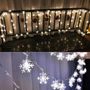 8 Modes LED String Lights Snowflake Night Light Home Xmas Fairy Lamps (A) A