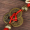 Wealth Success 3 Copper Coins Rope China Knot Red Rope Feng Shui Lucky~ OZ