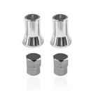 4PCS TPMS Tire Valve Stem Cap & Sleeve Cover Chrome Set Fits American Car Truck