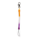 2X Retractable Plastic Spring Coil Spiral Stretch Key Ring Chain KeyringPG NA3C