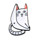 Fashion Enamel Cartoon Cat Pins Brooch Jackets Collar Badge Jewelry GiftsB Gw
