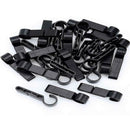 10Pcs/Pack Durable Plastic Headlamp Clips Helmet Hard Hat Safety Cap Hook