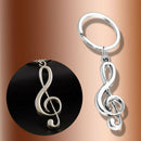 1 Novelty Musical Symbols Note Metal Keychain Keyring Key Ring Chain Keyfob Gift