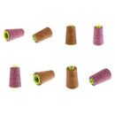 40S/2 Rainbow Overlocking Sewing Machine Polyester Thread All Purpose 8Pack