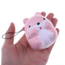 Slow Rising 8CM Hamster Mouse Soft Squeeze Cute Cell Phone Strapã€OZ