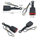 Car Front Seat Belt Lock Buckle Socket Plug Connector w/ Warning Cable Accessory