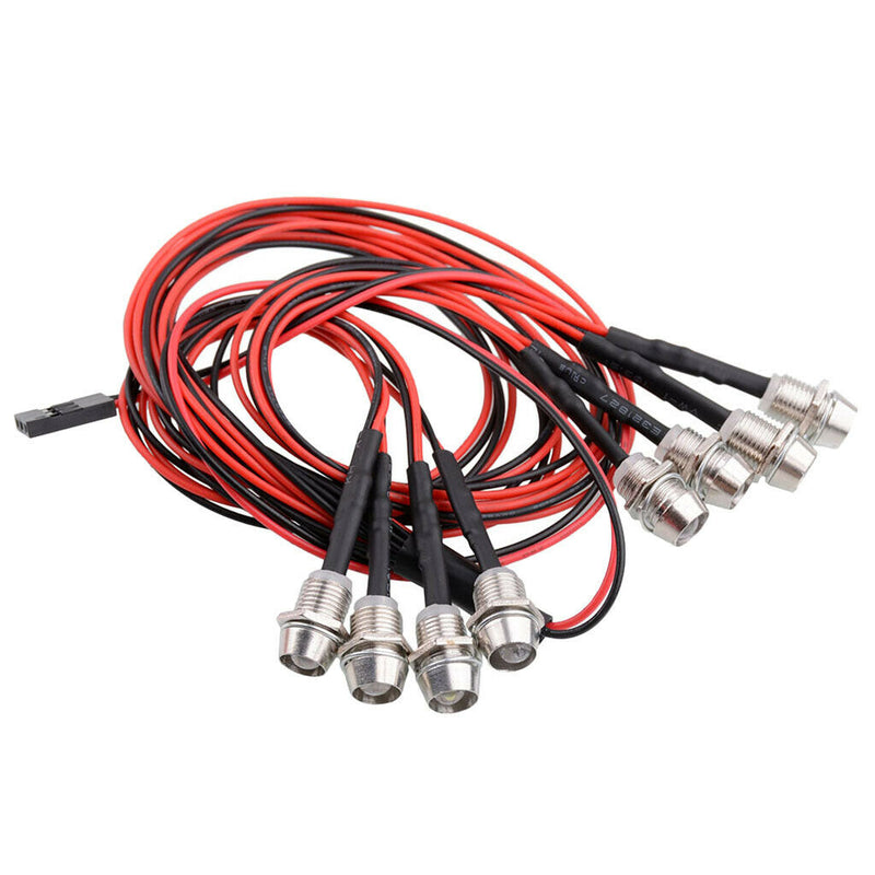 8 LED Headlight Taillight 5mm for 1/5 1/8 1/10 1/12 1/16 RC Car DIY Accessories