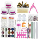 Acrylic Nail Kit Powder Gel Tools Manicure Tips Extension Glitter Decoration DIY