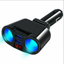 Accessories 12V-24V LED Display Multifunctional Dual USB Car Charger Universal