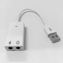 USB A Male to 2x 3.5mm Jack Headphone/Microphone Socket AUX Audio Adapter BMB