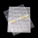 Yeah Clear 42 Pockets Plastic Coin Holder Storage Collection Money Album Case LJ
