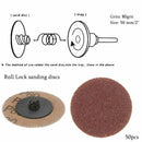 50 PCS 2 inch /50 mm 80 Grit Roll Lock Sanding Roloc Disc Abrasive Pads dhfg