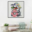 5D DIY Full Drill Diamond Painting Cool Pig Cross Stitch Embroidery Craft