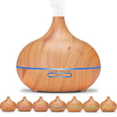 Electric Aroma Humidifier Wood Grain Essential Oil Diffuser Mini Mist Maker A