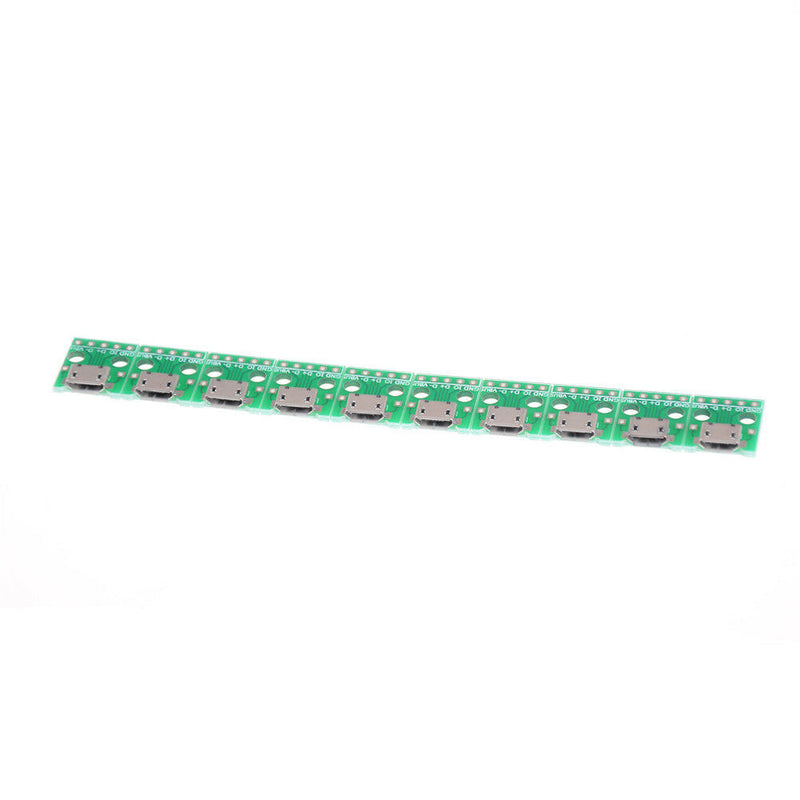 10Pcs Mini MICRO USB to DIP Adapter 5Pin Female Connector PCB Converter Board SE