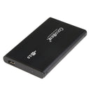 Portable 2.5inch USB 2.0 Hard Drive IDE HDD HD External Enclosure Case Box Black