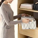 Felt Laundry Box Cotton and Linen Handle Desk Debris Storage Basket Fashion