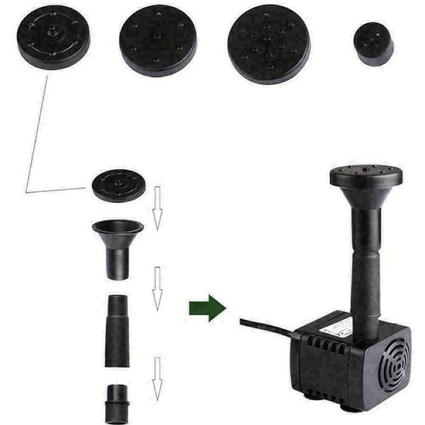 Solar Panel Power 7V Water Pumps For Fountain Pool Aquarium Garden m Pond P D9I5
