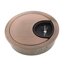 Desk Table Metal Grommet Outlet Wire Cable Cover 53mm -Red Bronze
