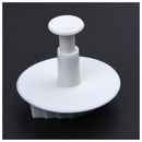 3Pcs Veined Rose Leaf Fondant Cake Cutter Plunger--White