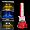 1 Pair Car Motorcycle 3000K 6000K 8000K COB LED Fog Lamp Tail Light Bulbs