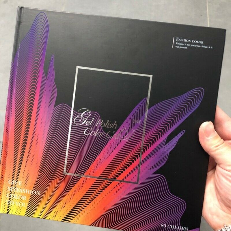 Nail Art Display Color Show Book Chart 80 Colors Uv Gel Polish Tips Display M6P4