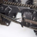 1* Universal Motorcycle T-Handle Stand Spring Hook Puller Black For Exhaust Pipe