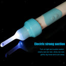 Electric Vacuum Ear Wax Remover Safe Ear Cleaning Tool Kit with LED Light