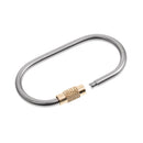 Portable Mini Outdoor Camping Hiking Keychain Carabiner Screw Lock Hook Clip