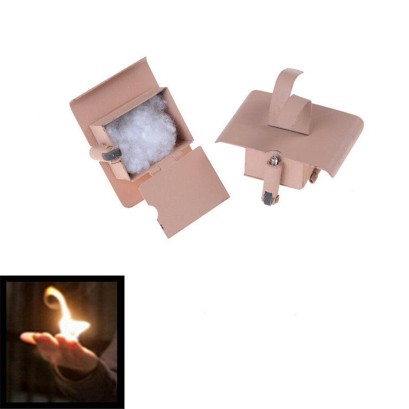 2Pcs Conjure Up Fire Flame Hand Gimmicks Close Up Stage Magic Trick M&E