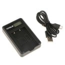 BLS1 Battery and Smart LCD Display USB Charger for Olympus EPL7 EPL6 EPL5