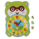 Award Winning Hape Happy Hour Clock Kid Wooden Time Learning Puzzle Squirrel