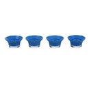 4pcs Blue 0-10 Knobs ABS Top Hat Bell Knob Guitar Volume Tone Control Knob