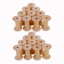 20pcs Wooden Empty Thread Spools Reels Bobbins For Sewing Ribbons 47mmx31mm
