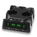 4 in 1 Controller Charger Dock Power Charging Stand For PS4/MOVE/PS4 VR New