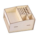 DIY Paint Ink Bottles Airbrush Brush Tools Stand Rack Wooden Organizer Holder