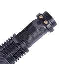 Telescopic Focus Flashlight 200 Lumens Q5 LED Torch 3 Mode Alloy Flashligh@