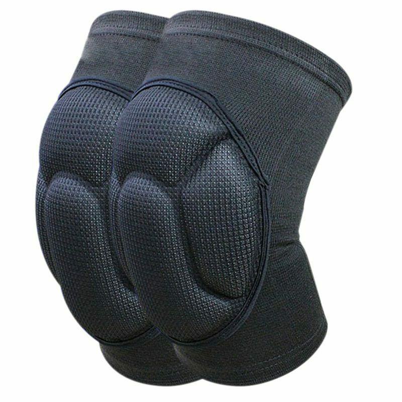 Protector Sponge Knee Pads Black Adjustable Basketball Volleyball Support S Z8W4