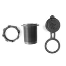 Car Boat Motorcycle Touch Switch 3.1A Dual USB Charger Socket with 2 Terminals