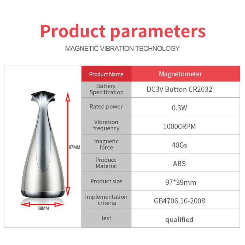 Facial Magnetic Induction Instrument Essence Enhance Vibration Massager Spa Tool