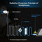 Air Tube Monaural In Ear Earphone Anti-radiation Headset Mic Headphone 3.5mm NEW