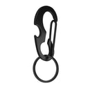 Steel Buckle Hang Carabiner Buckle Keychain Hook Outdoor Accessory Black