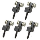 Set Of 10 Electric Guitar Roller String Trees Retainer With Screws Black