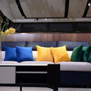 2Pcs Cushion Case Pillow Cover for Sofa Bedroom Car Living Room, 24x24 '', Black