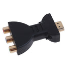 HDMI Male to 3 RGB RCA Video Audio Adapter AV Converter for 720P 1080iP 1080P ME