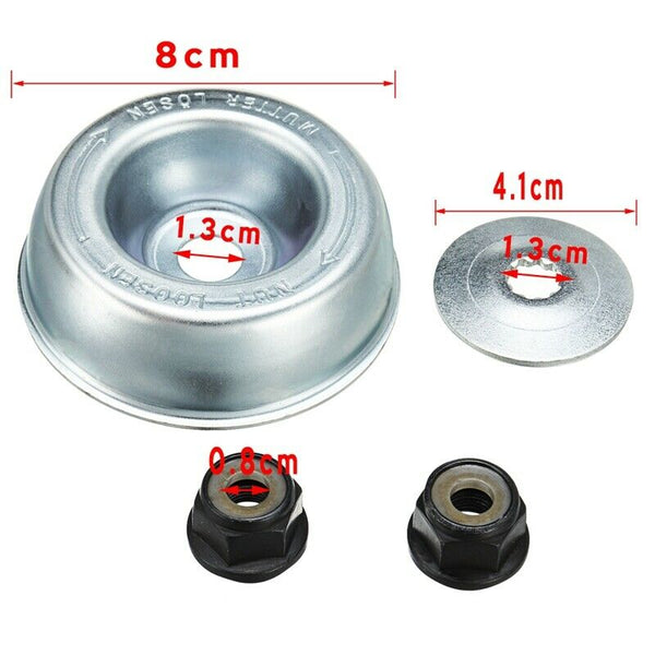 4Pcs Replacement Gearbox Blade Nut Fixing Kit For Brushcutter Strimmer